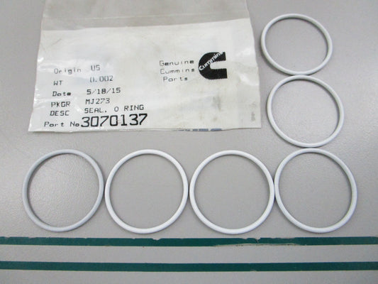 NEW OEM (LOT OF 6) 3070137 Cummins O-Ring Seal 0810