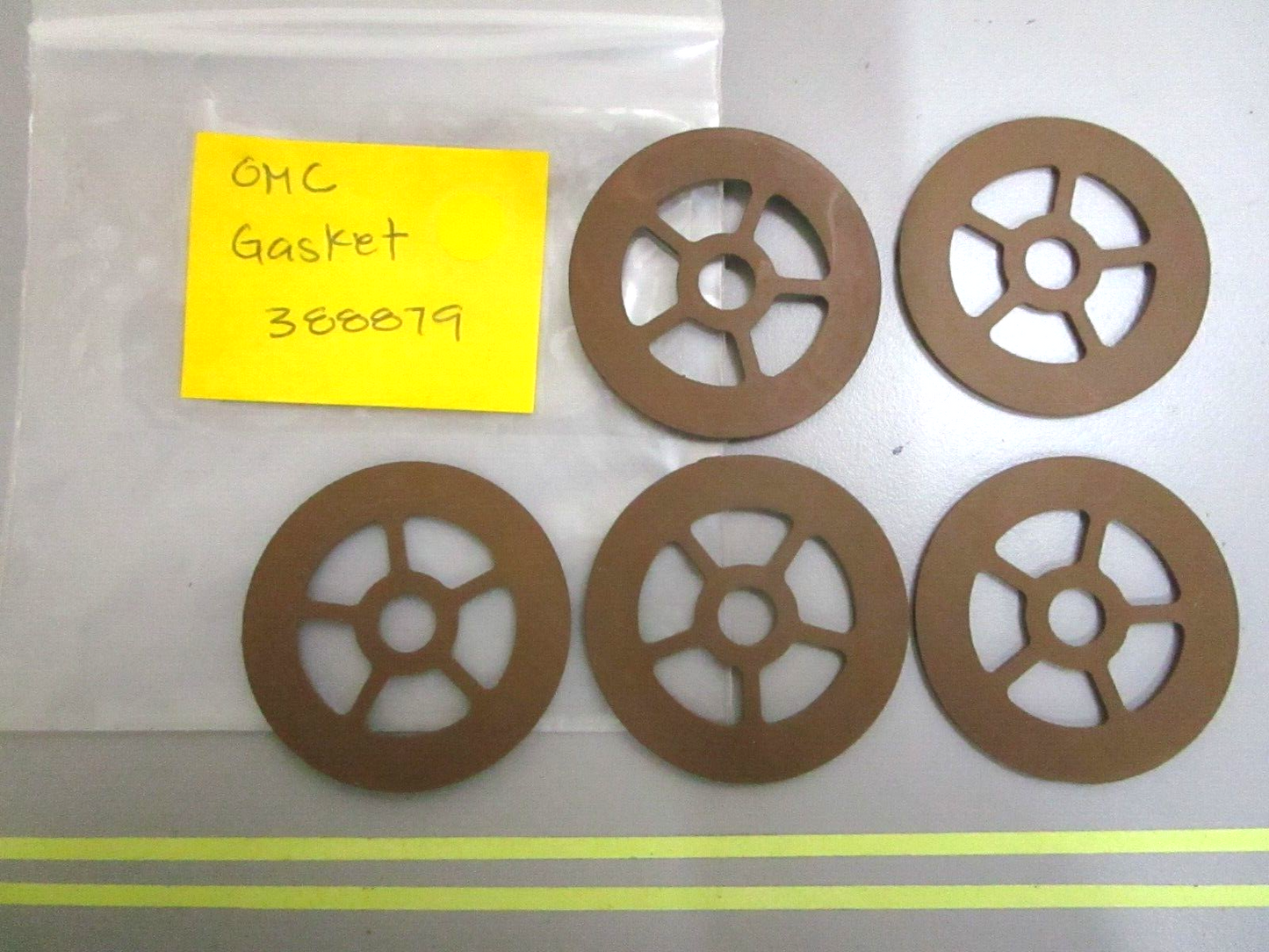 *NEW OEM* (LOT OF 5) 0750 OMC Johnson Evinrude GASKET 388879 0388879