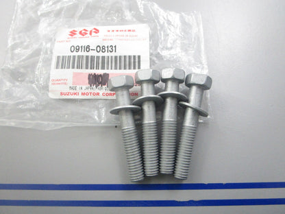 *NEW OEM* (LOT OF 4) 0810 Suzuki Bolt Screw 09116-08131