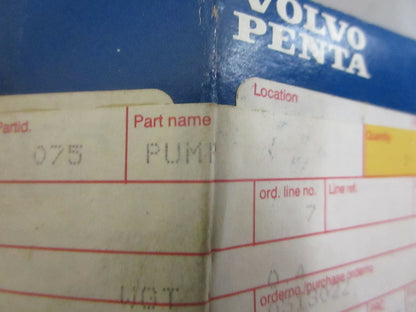 *NEW OEM* 0820 Volvo Penta Pump 3858075