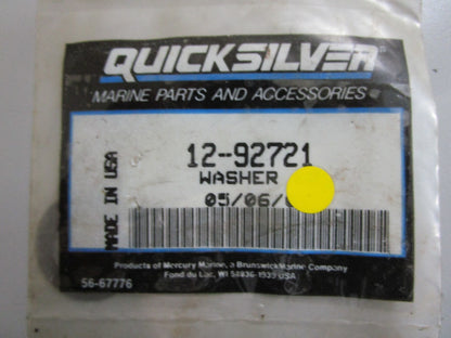 *NEW OEM* (LOT OF 2) 0810 Mercury Quicksilver Washer 12-92721