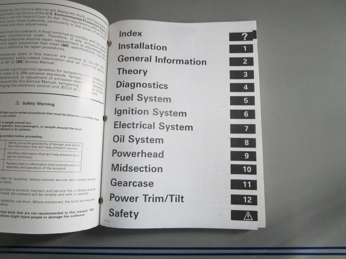 NEW OEM OMC Johnson Evinrude 787024 0787024 1999 V4, V6 FFI Service Manual 0820