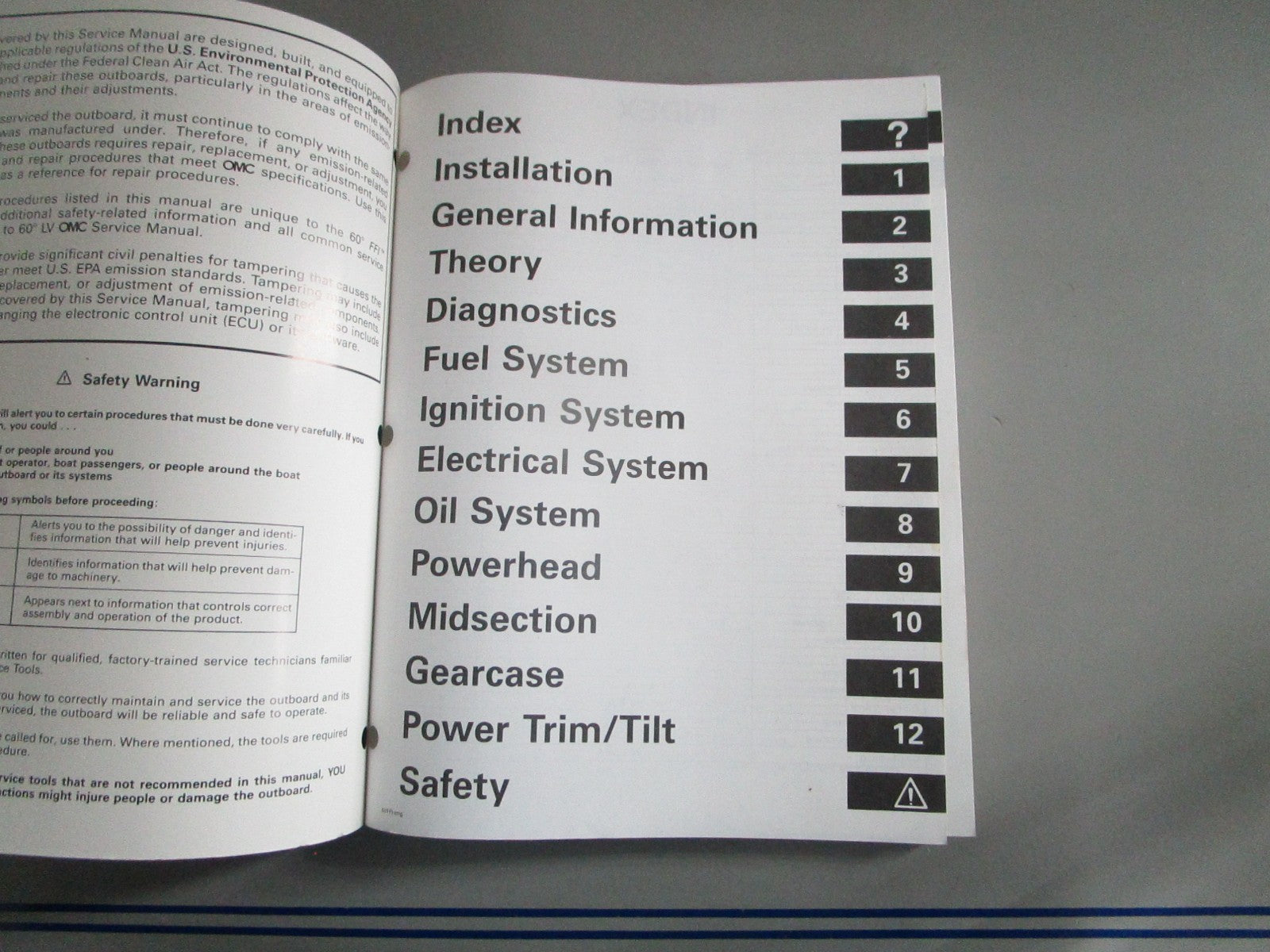 NEW OEM OMC Johnson Evinrude 787024 0787024 1999 V4, V6 FFI Service Manual 0820