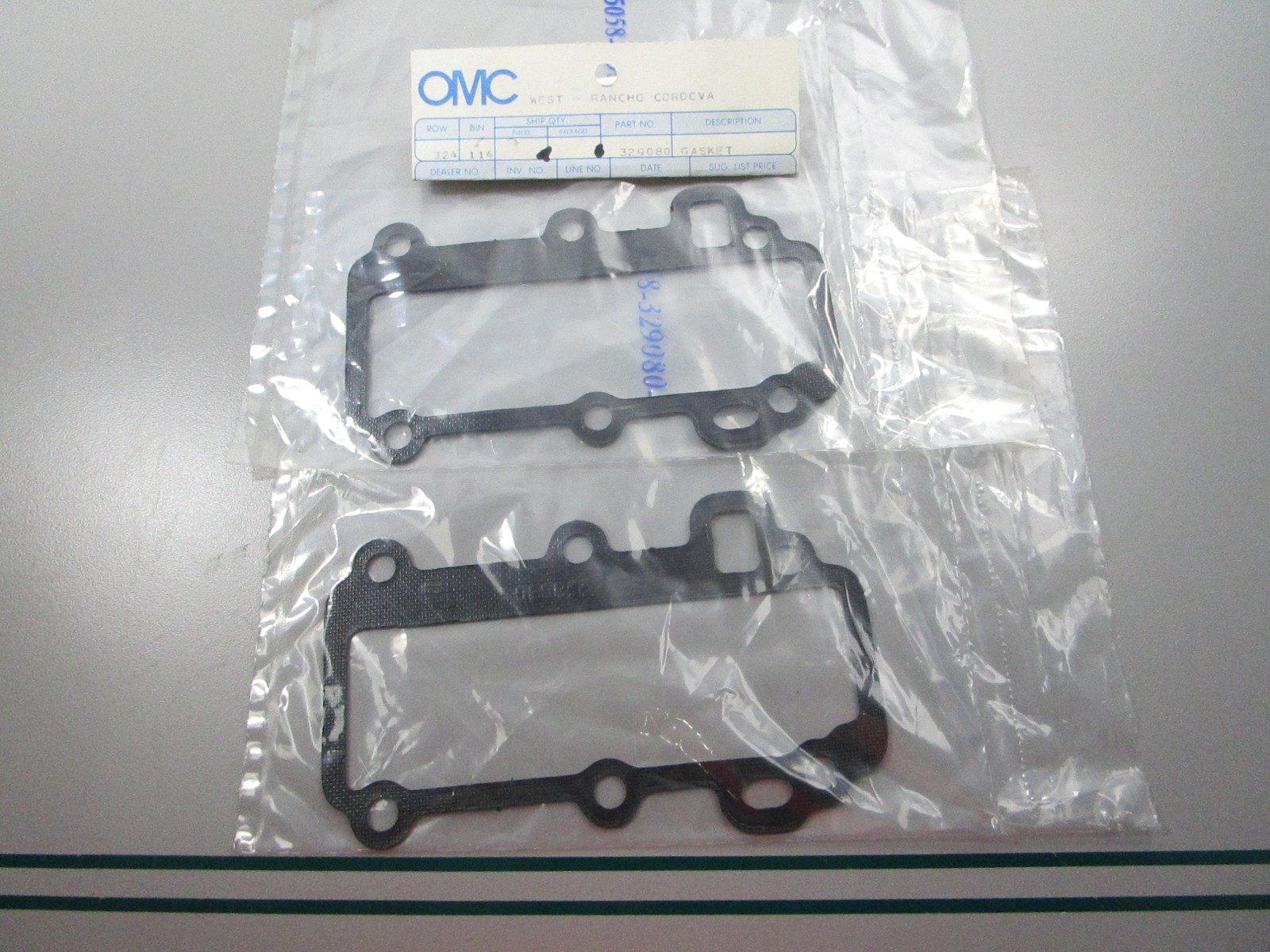 NEW OEM (LOT OF 2) 329080 0329080 OMC Johnson Evinrude Gasket 0810