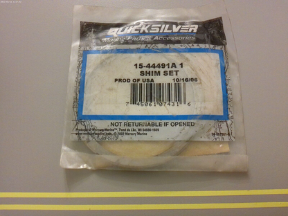 *NEW OEM* 0810 Mercury Quicksilver Shim Set 15-44491A1