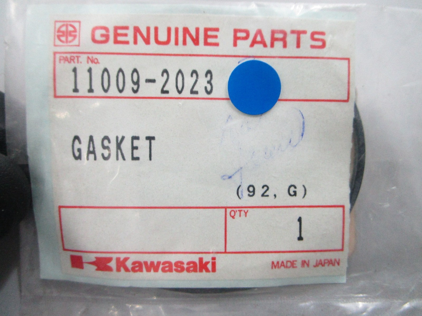 NEW OEM Kawasaki Gasket 11009-2023 0810
