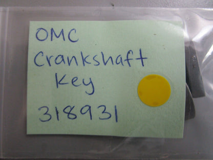 *NEW OEM* (LOT OF 2) 0770 OMC Johnson Evinrude Crankshaft Key 318931 0318931
