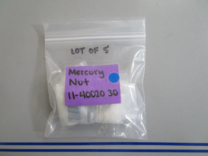 *NEW OEM* (LOT OF 5) 0770 Mercury Quicksilver Nut 11-4002030