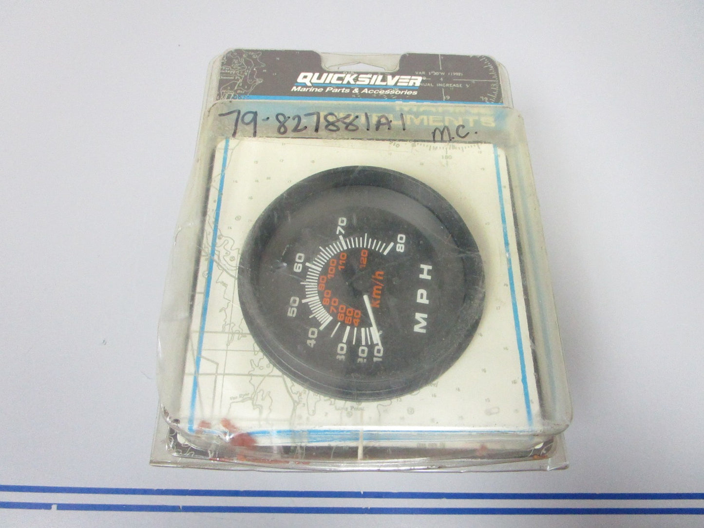 *NEW OEM* 0720 Mercury Quicksilver 80 MPH Speedometer 79-827881A1
