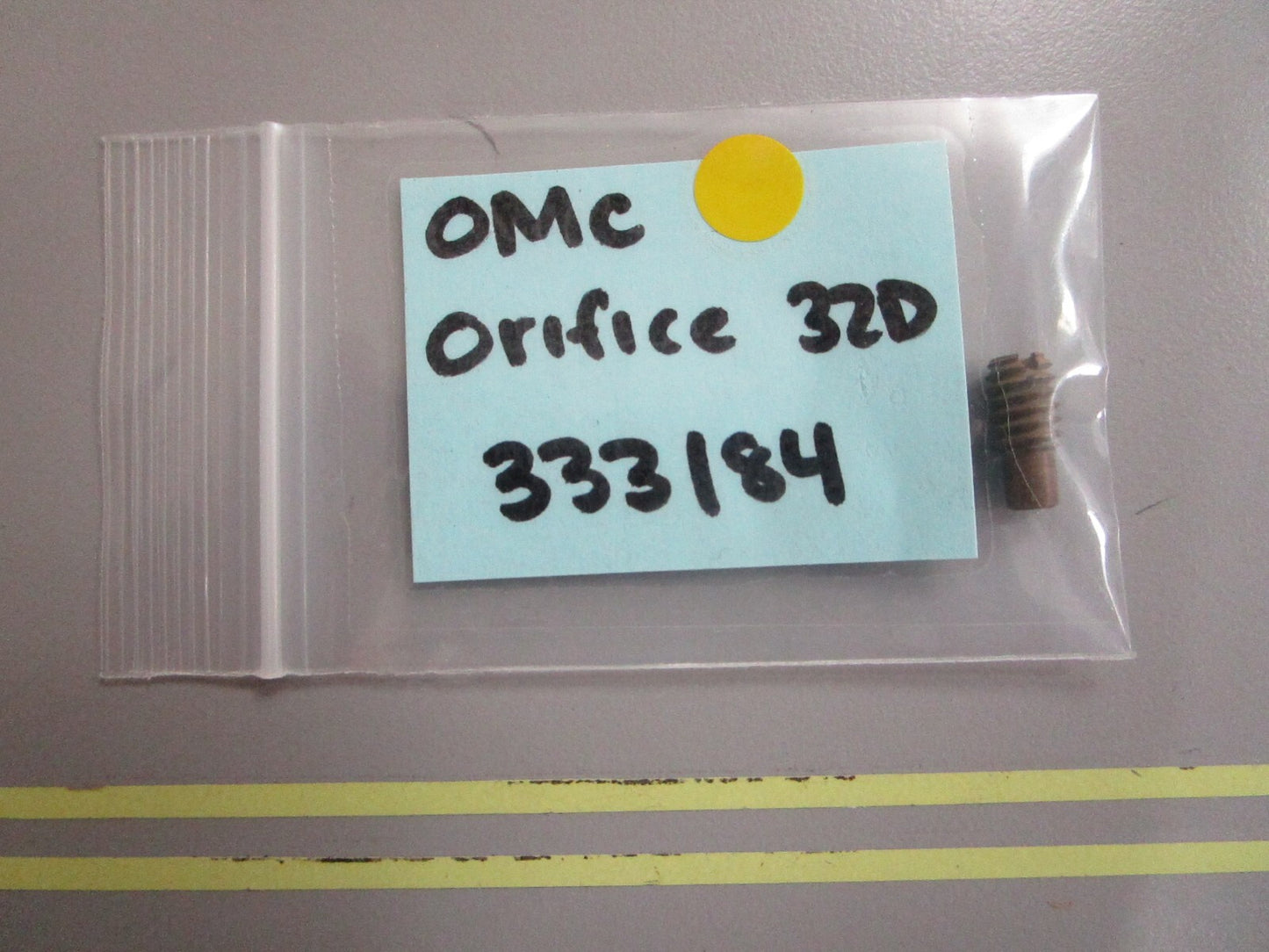 *NEW OEM* 0810 OMC Johnson Evinrude Orifice 32D 333184 0333184