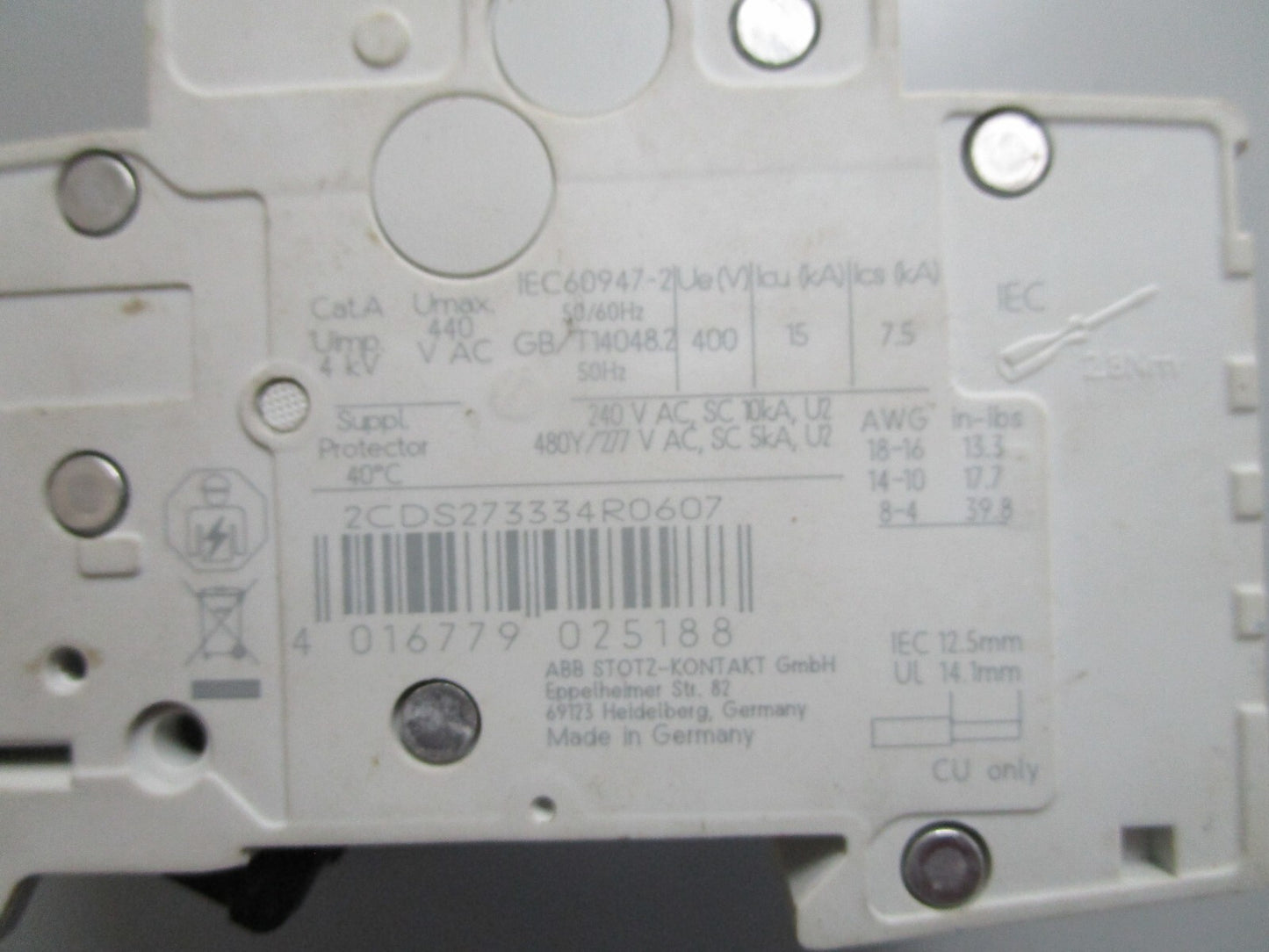 *NEW* 0820 ABB Circuit Breaker ST203M K63A