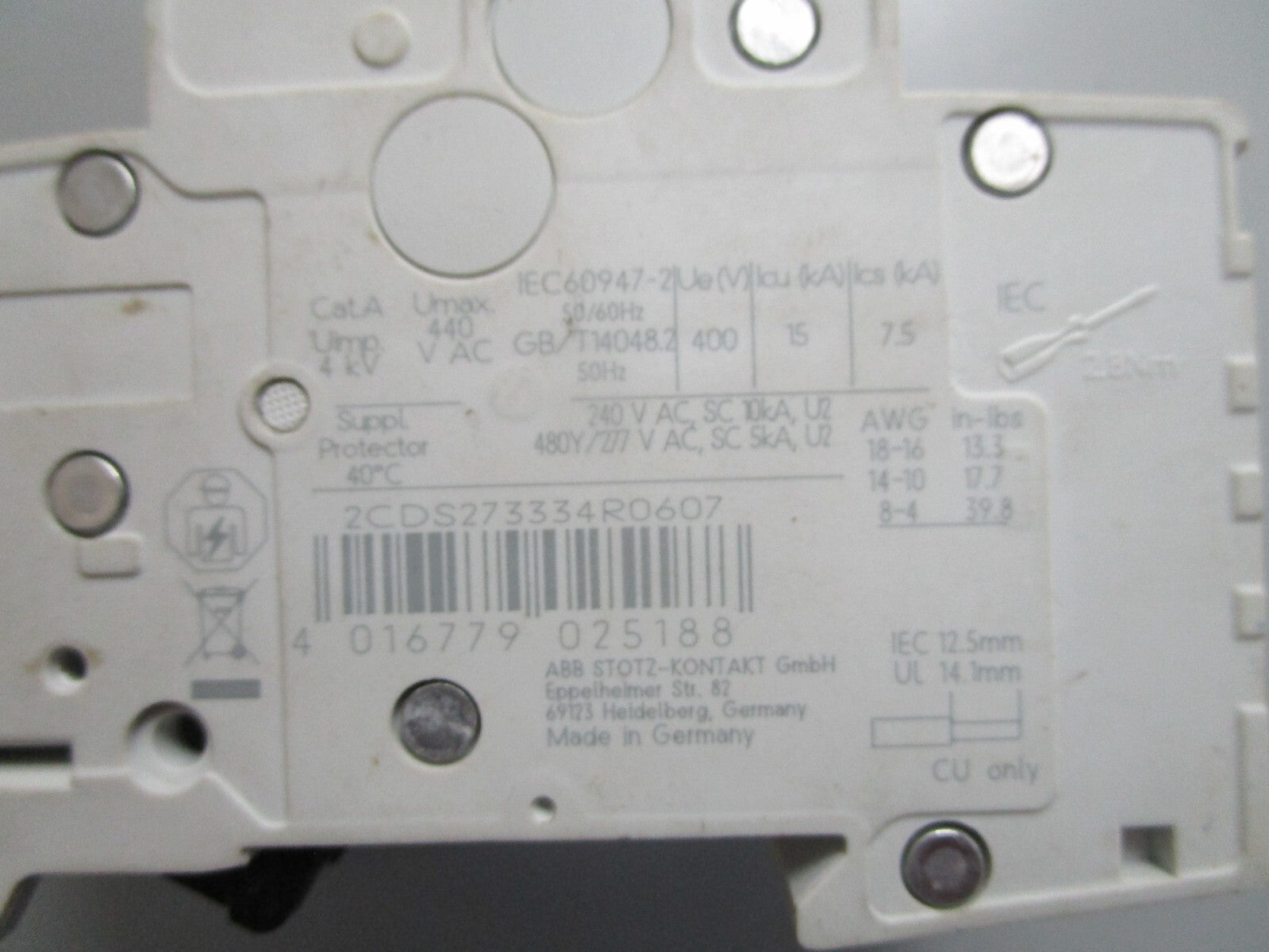 *NEW* 0820 ABB Circuit Breaker ST203M K63A