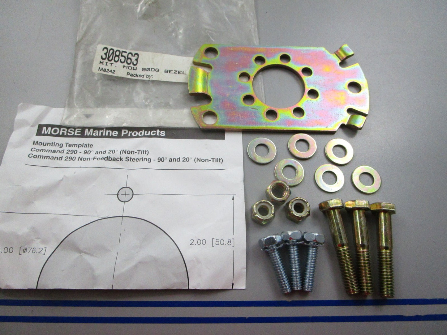 NEW 208563 Morse 90 Degree Bezel Mounting Kit 0810