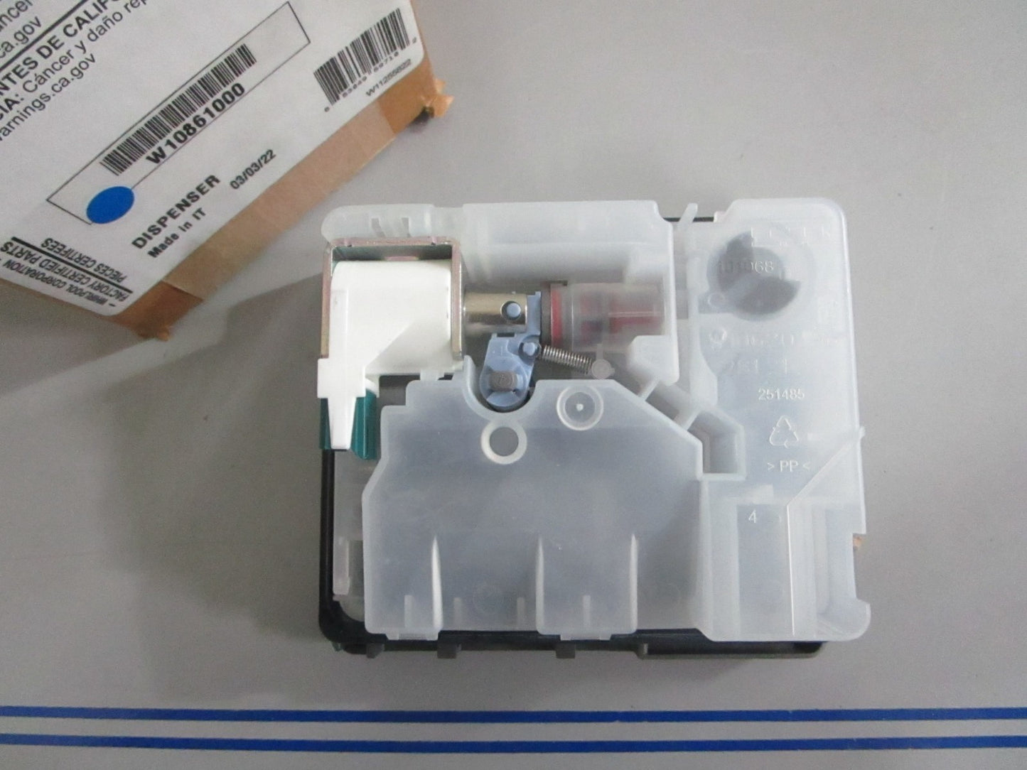 *NEW OEM* 0820 Whirlpool Dishwasher Detergent Dispenser W10861000