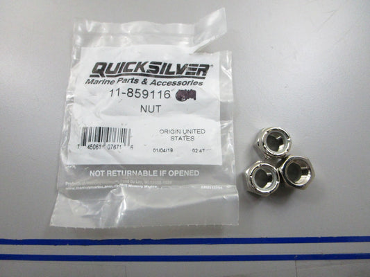 *NEW OEM* (LOT OF 3) 0810 Mercury Quicksilver Nut 11-859116