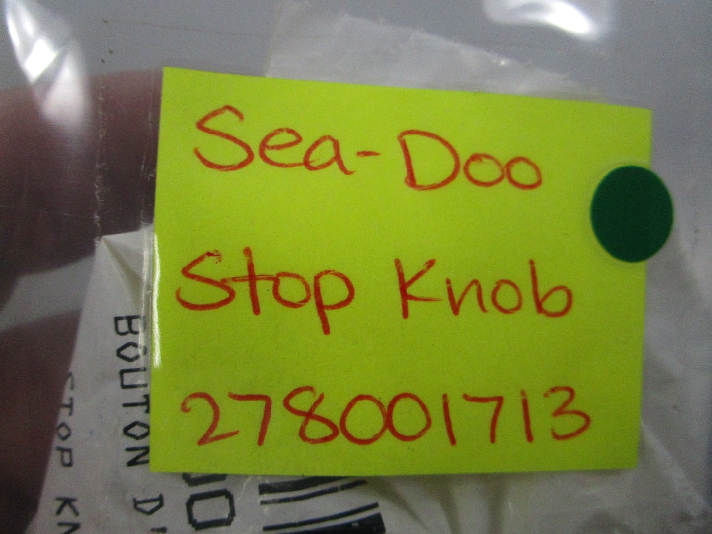 NEW 278001713 Sea-Doo Stop Knob 0810