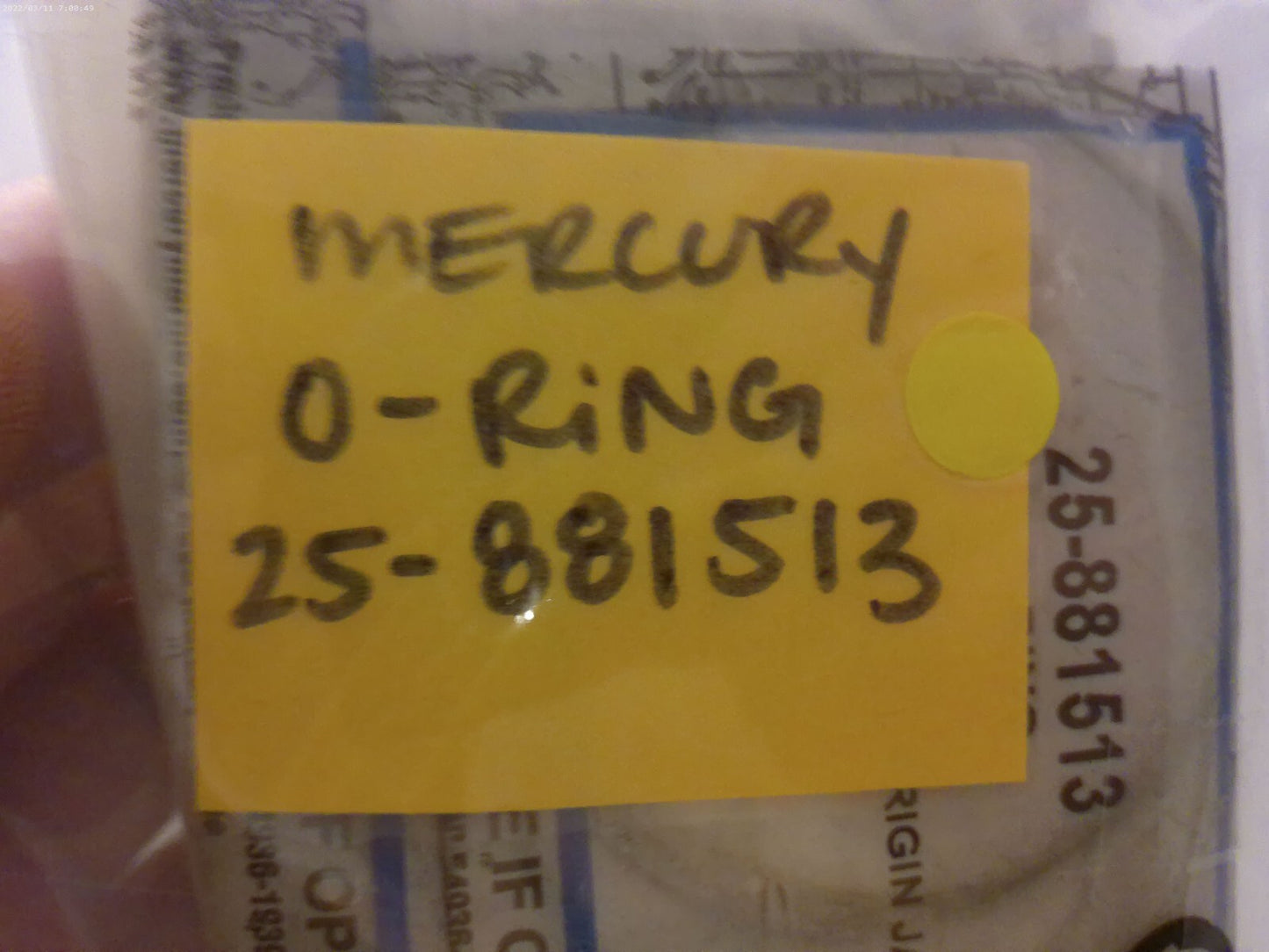 *NEW OEM* 0810 Mercury Quicksilver O-Ring 25-881513
