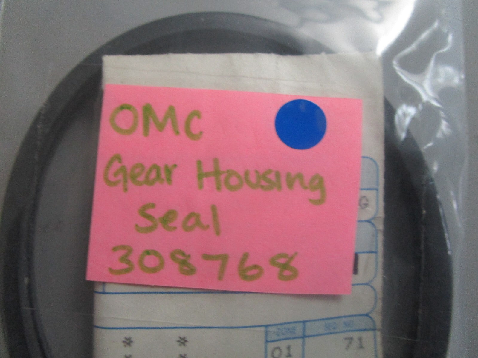 *NEW OEM* 0810 OMC Johnson Evinrude Gear Housing Seal 308768 0308768