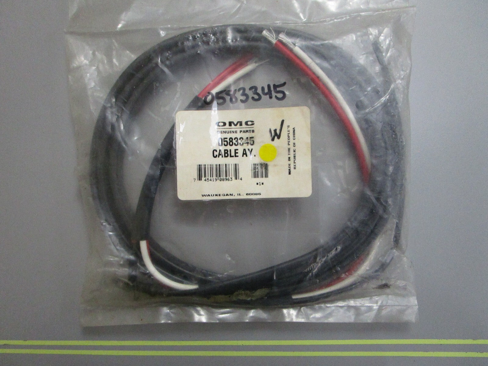 *NEW OEM* 0810 OMC Johnson Evinrude Cable Assembly 583345 0583345