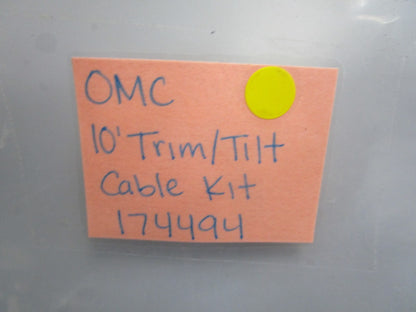 *NEW OEM* 0820 OMC Johnson Evinrude 10' Trim/Tilt Cable Kit 174494