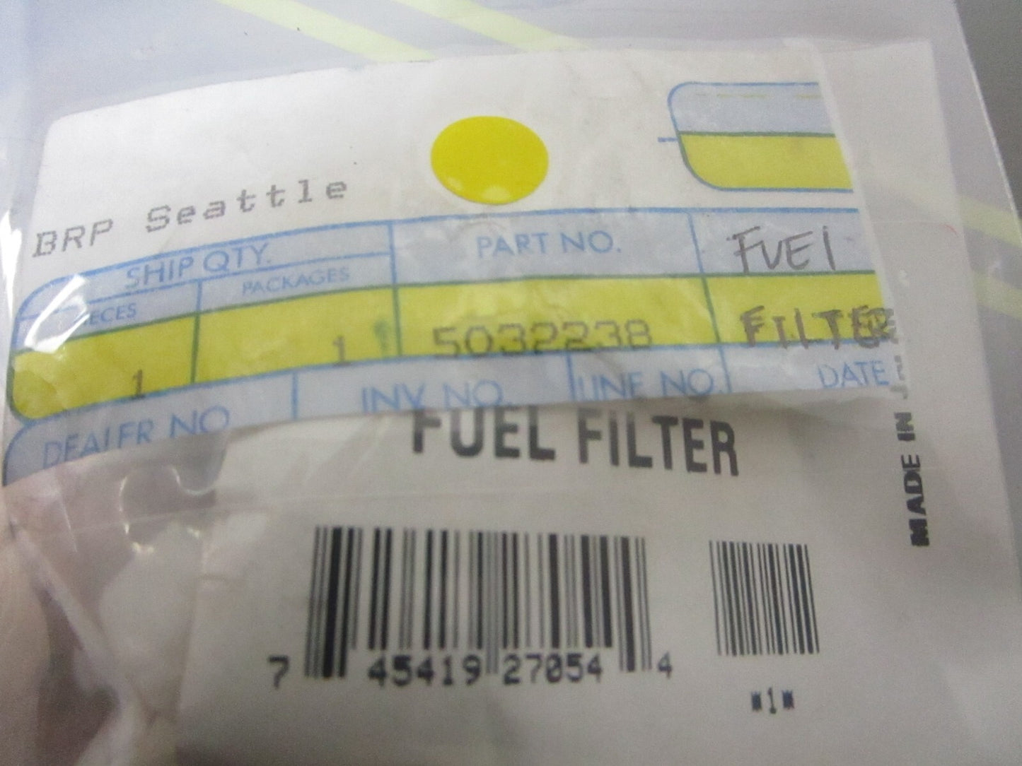 *NEW OEM* 0810 OMC Johnson Evinrude Fuel Filter 5032238