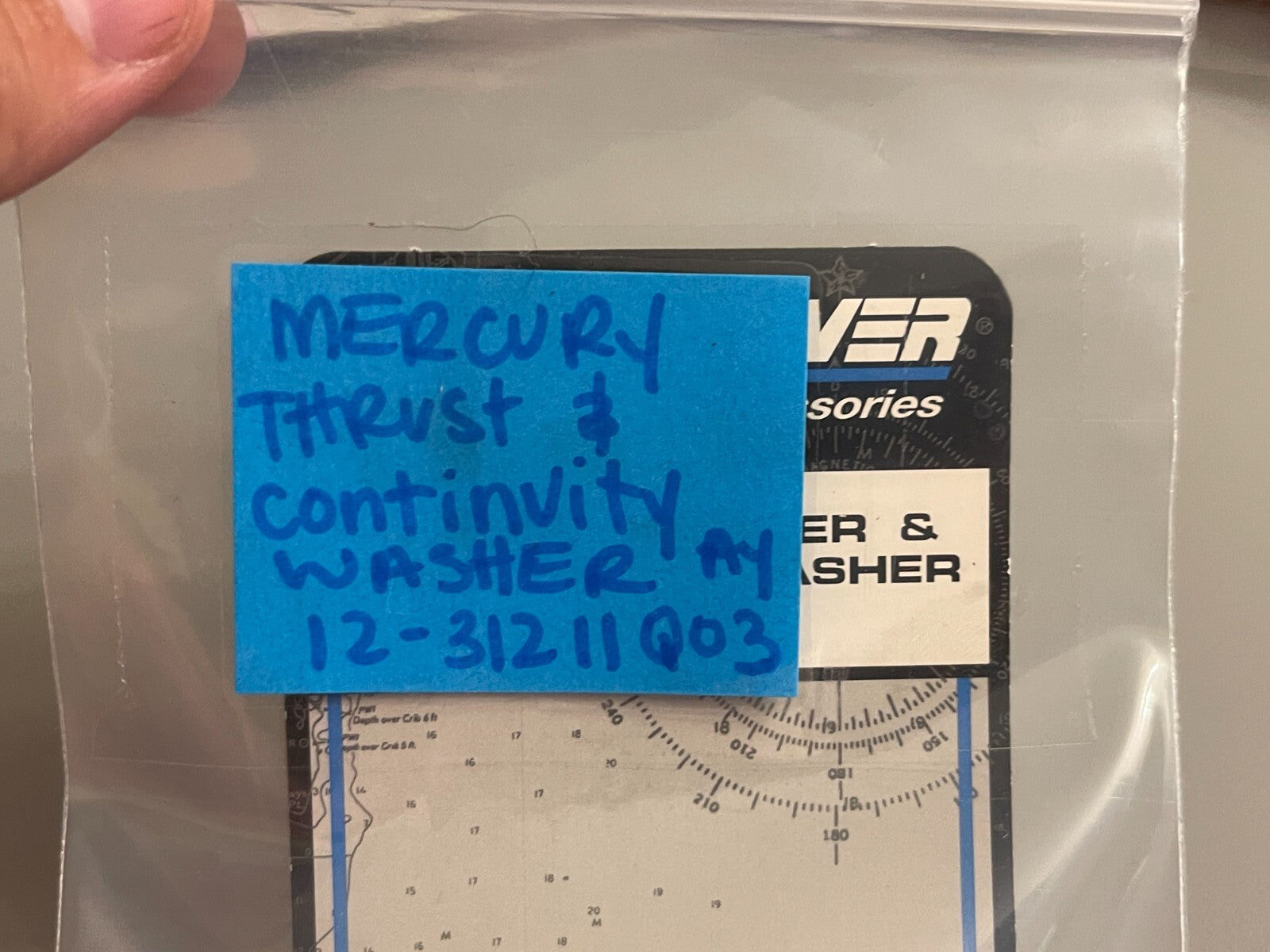 *NEW OEM* 0750 Mercury Quicksilver THRUST & CONTINVITY WASHER ASSY 12-31211Q03