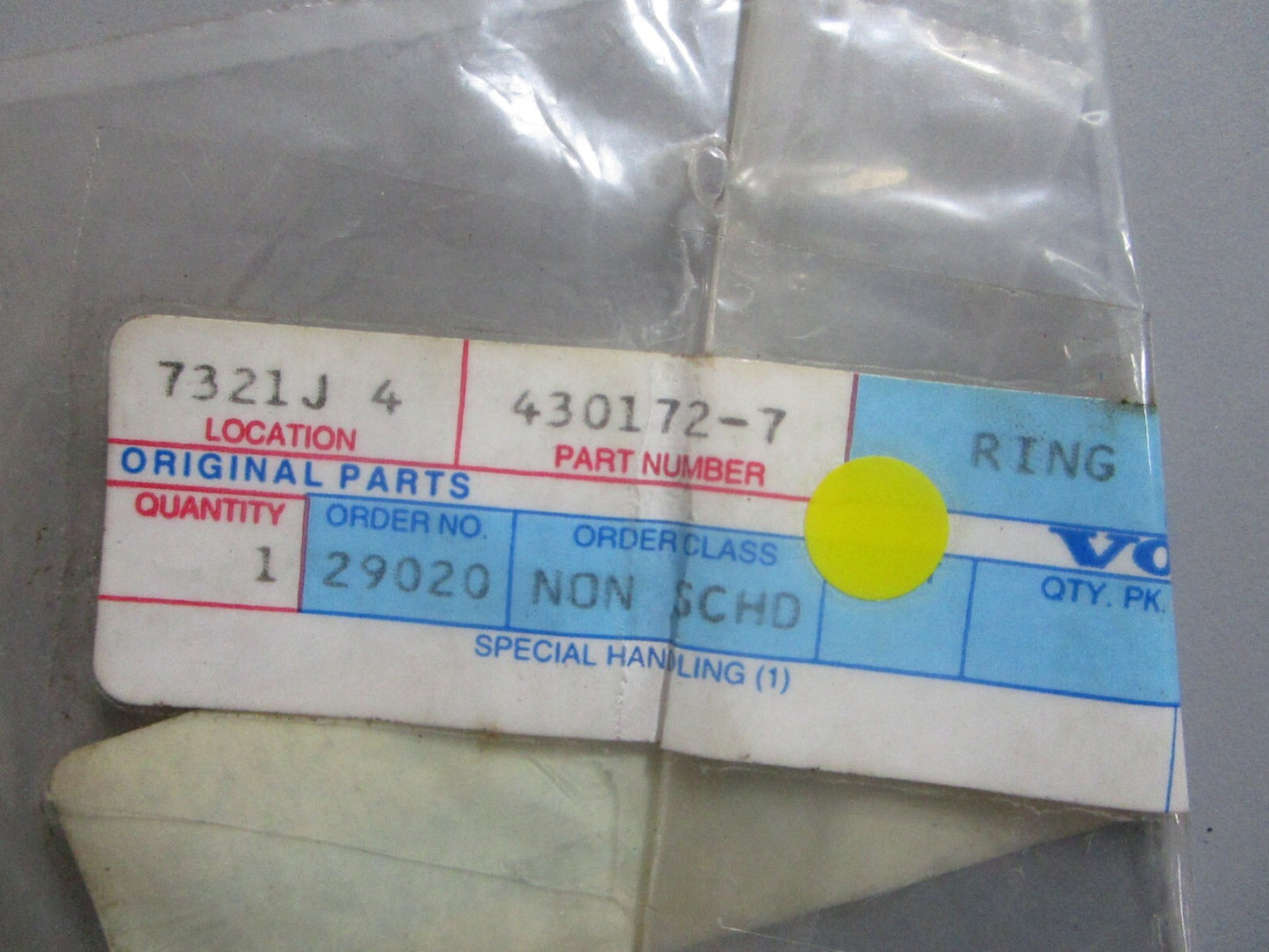 *NEW OEM* 0810 Volvo Penta Ring 430172-7 430172