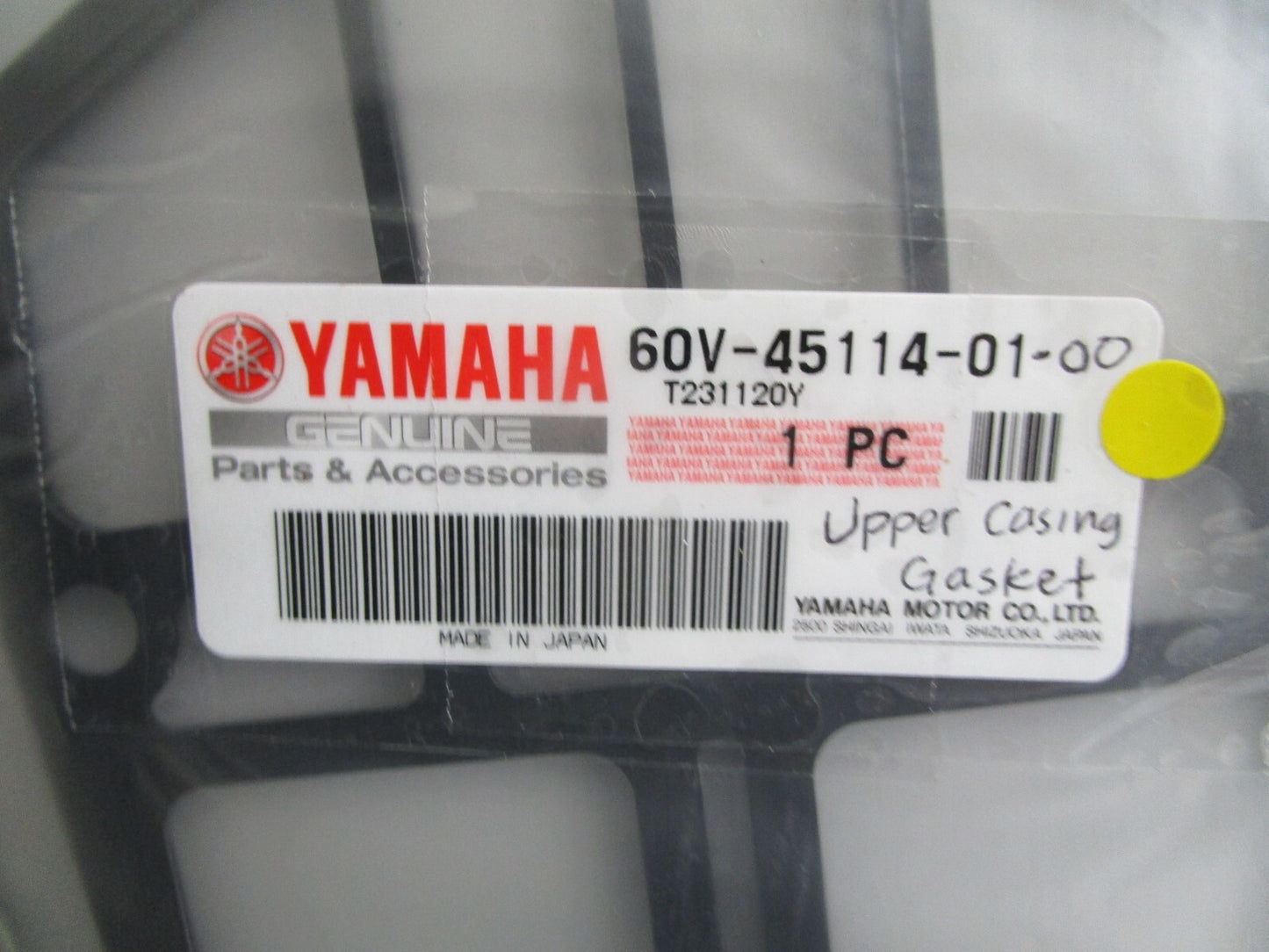 *NEW OEM* 0820 Yamaha Upper Casing Gasket 60V-45114-01-00