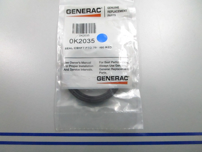 *NEW OEM* 0810 Generac Crankshaft Seal 760/990 Red 0K2035