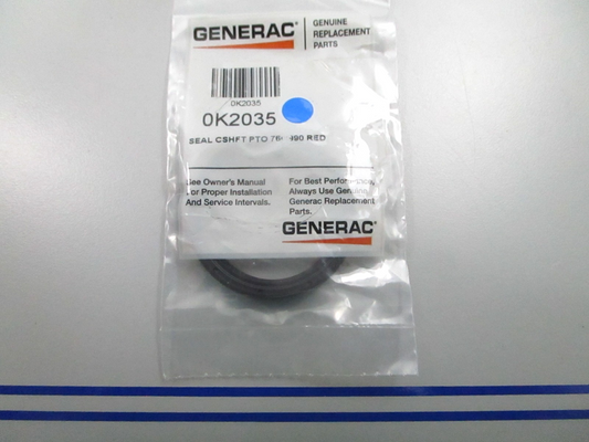 *NEW OEM* 0810 Generac Crankshaft Seal 760/990 Red 0K2035