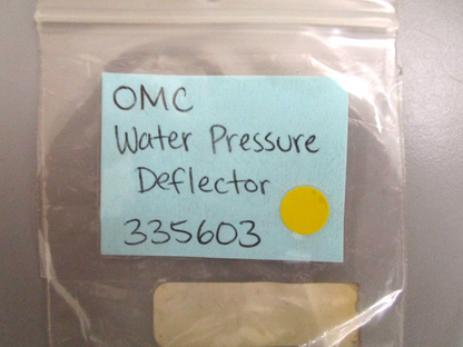 *NEW OEM* 0750 OMC Johnson Evinrude WATER PRESSURE DEFLECTOR 335603 0335603