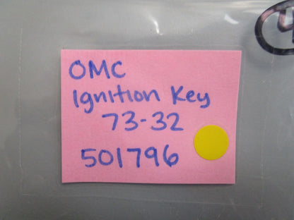 *NEW OEM* 0810 OMC Johnson Evinrude Ignition Key 73-32 501796 0501796