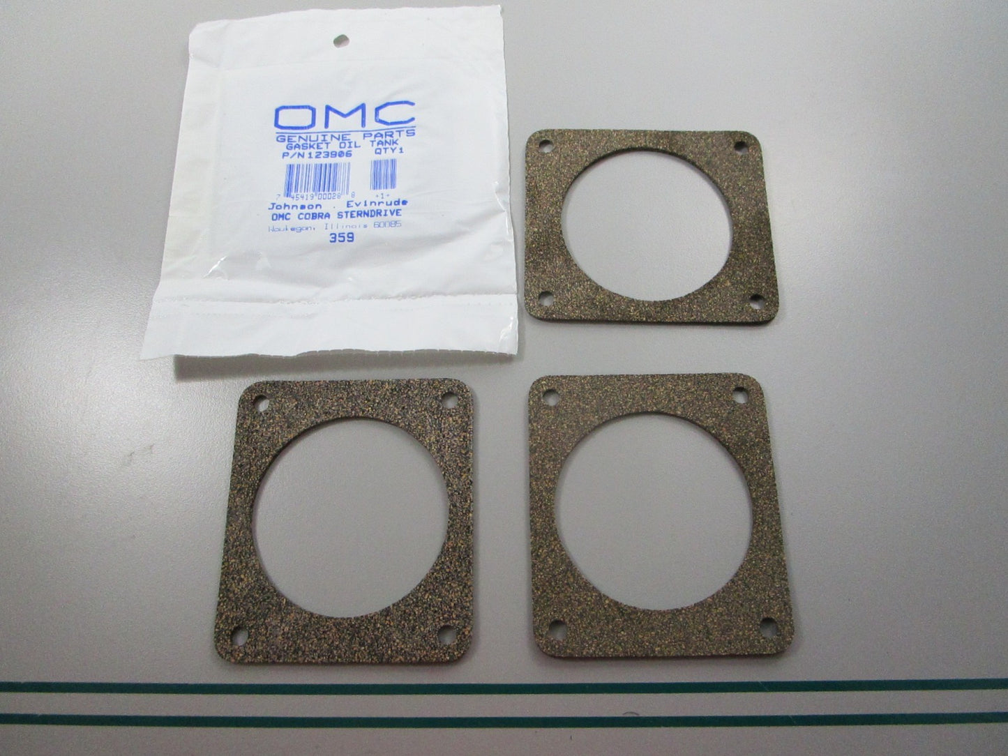 NEW OEM (LOT OF 4) 123906 0123906 OMC Johnson Evinrude Oil Tank Gasket 0810