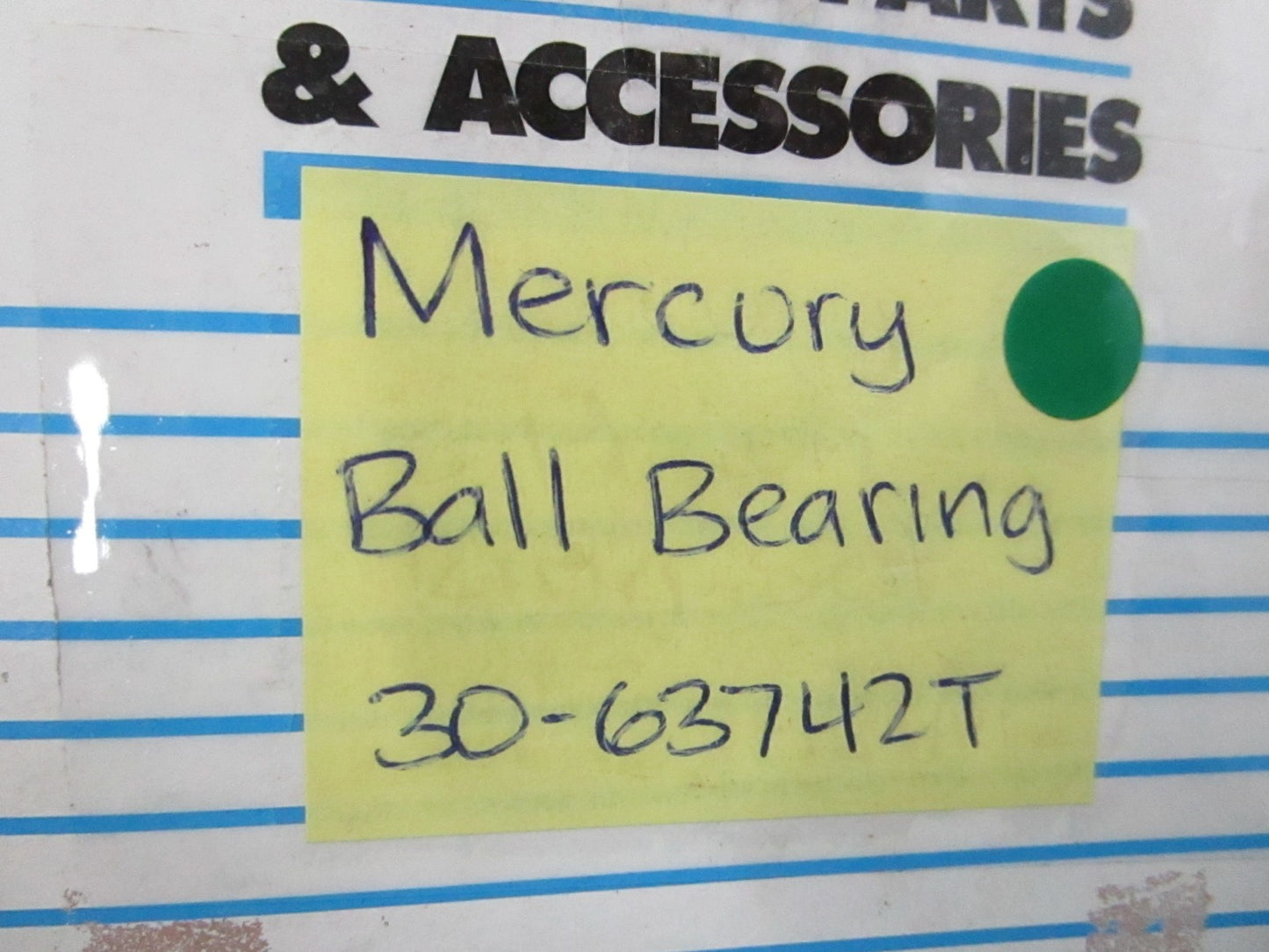 NEW OEM 30-63742T Mercury Quicksilver Ball Bearing 0810