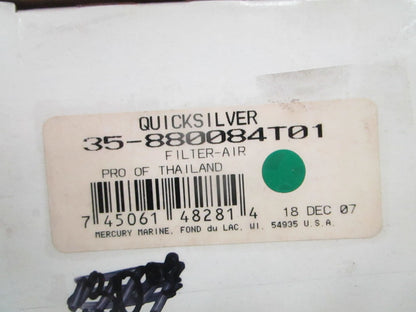 NEW OEM 35-880084T01 Mercury Quicksilver Air Filter 0820