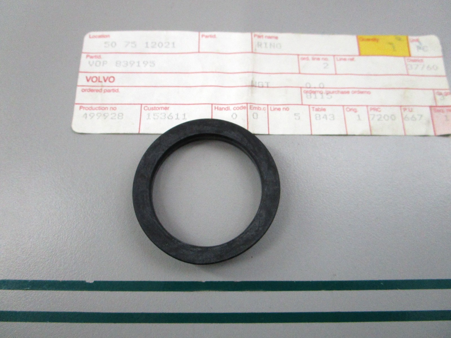 NEW OEM 839195 Volvo Penta V-Ring 0810