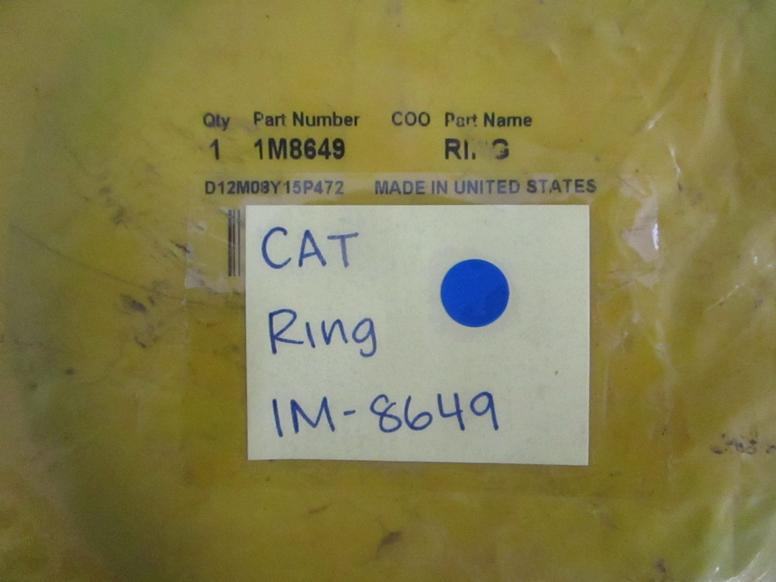 *NEW OEM* 0820 CAT Ring 1M-8649