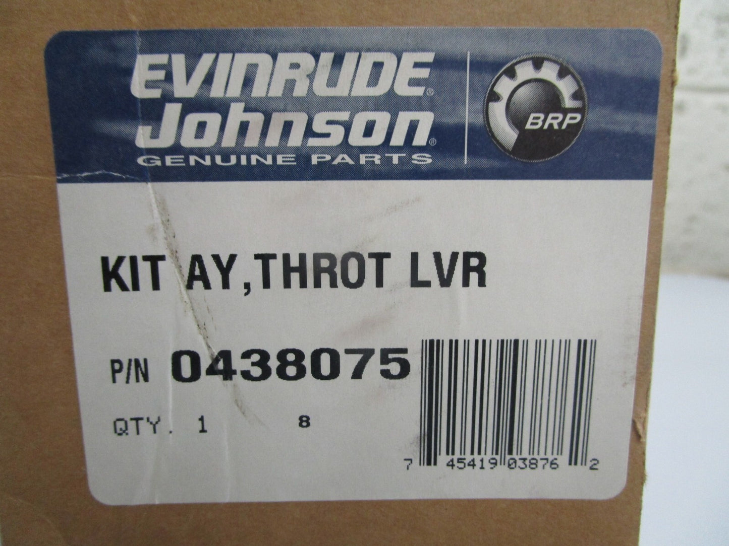 *NEW OEM* 0820 OMC Johnson Evinrude Throttle Lever Kit Ay 438075 0438075