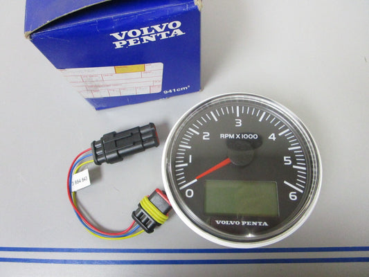 *NEW OEM* 0720 Volvo Penta 6 RPM 6000 Digital Tachometer 21234541 21509646
