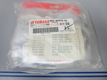 *NEW OEM* 0720 Yamaha Water Pump Impeller Kit 6H3-W0078-02-00