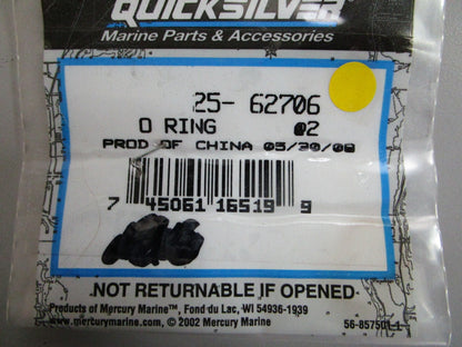 *NEW OEM* (LOT OF 2) 0810 Mercury Quicksilver O-Ring 25-62706