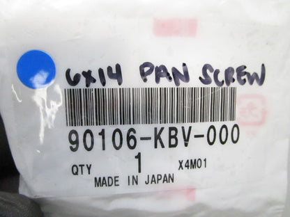 *NEW OEM* 0810 Honda 6 x 14 Pan Screw 90106-KBV-000