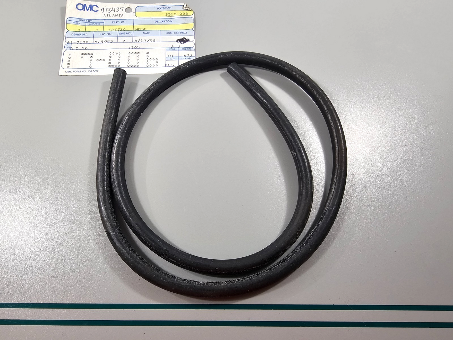 NEW OEM 327720 0327720 OMC Johnson Evinrude Hose 0810