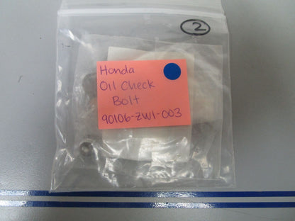*NEW OEM* 0770 Honda Oil Check Bolt 90106-ZW1-003