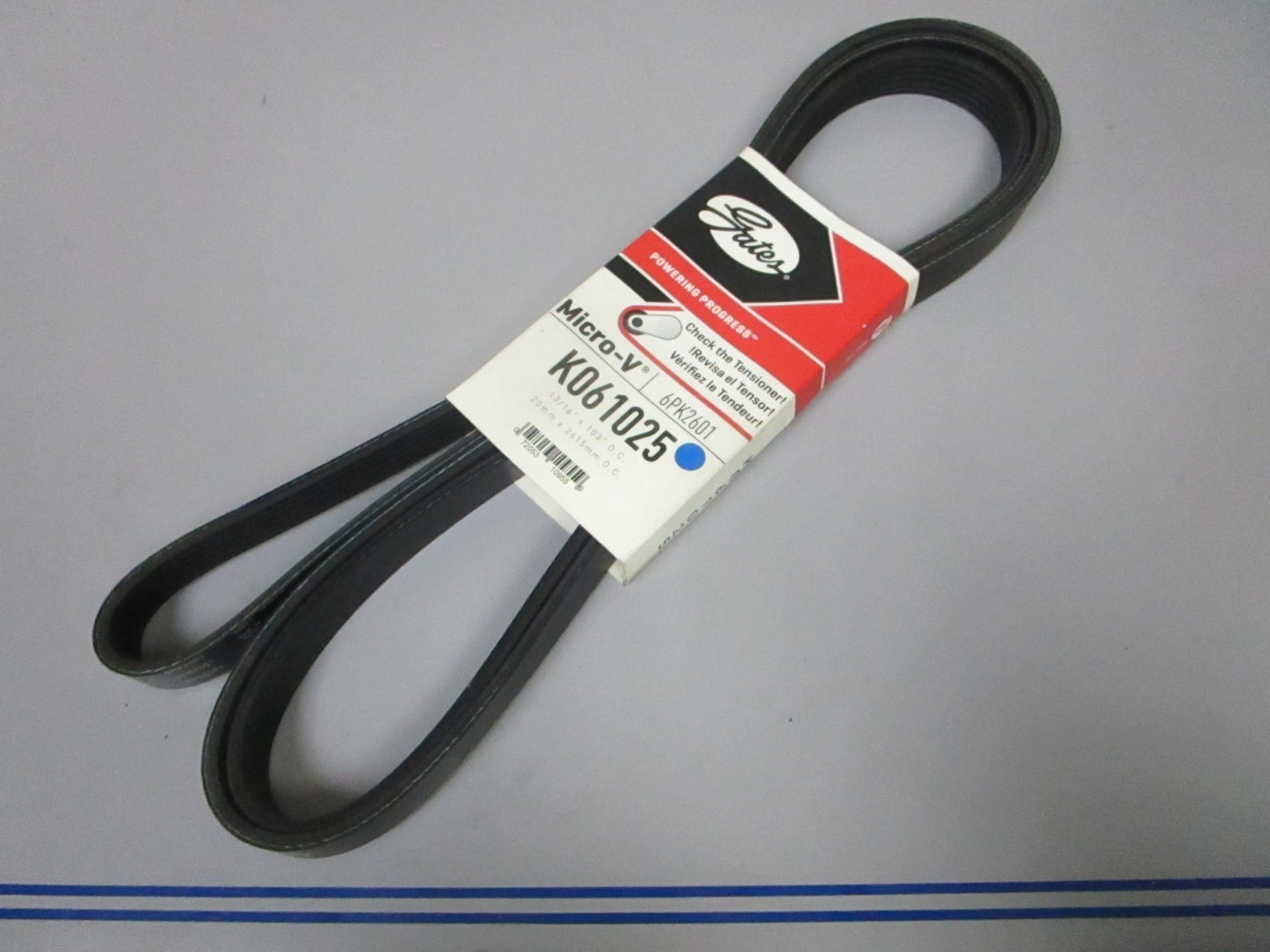NEW K061025 Gates Micro-V 13/16" x 103" Serpentine Belt 0720