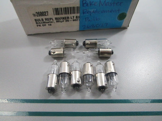 NEW (LOT OF 10) 268027 BikeMaster Replacement Bulb 0810