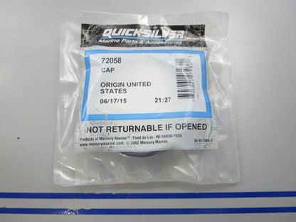 NEW OEM 72058 Mercury Quicksilver Cap 0810