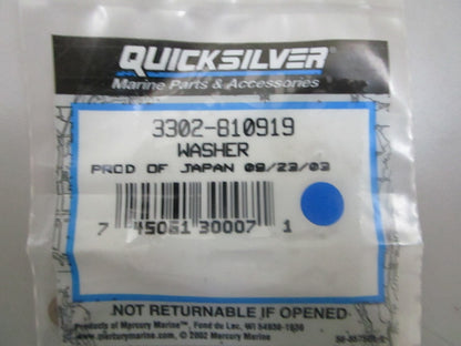 *NEW OEM* 0780 Mercury Quicksilver Washer 3302-810919