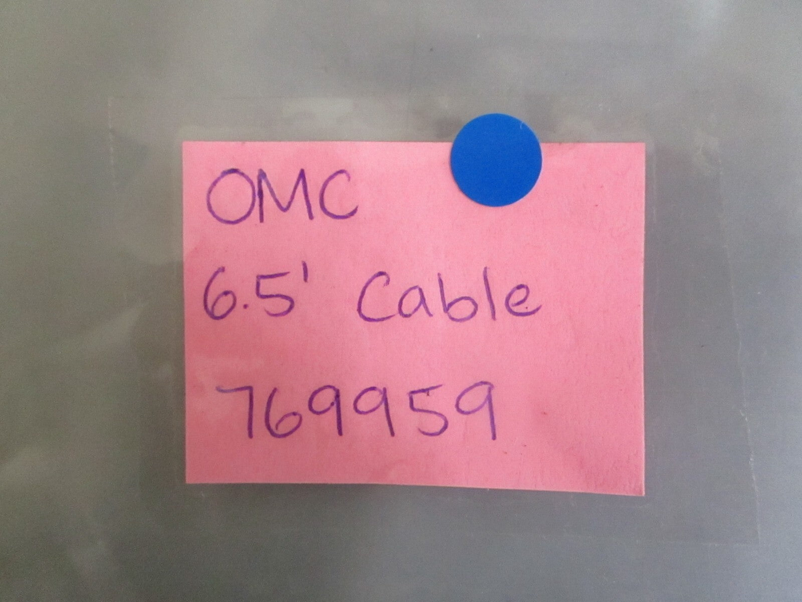 *NEW OEM* 0820 OMC Johnson Evinrude 6.5' Cable 769959 0769959