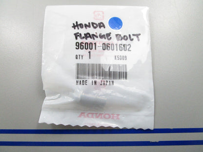 *NEW OEM* 0810 Honda Flange Bolt 96001-0601602